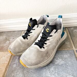Charly Running Shoes Mens 9.5 White Teal Athletic Sneakers Lightweight